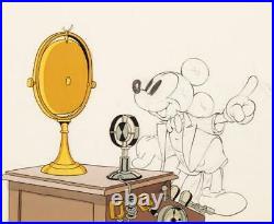 DisneyMickey's Amateurs Original Production Drawing With Cel Overlay 1937