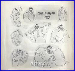 DisneyPaul Bunyan-Original Stat Oversized Model Sheet-1958