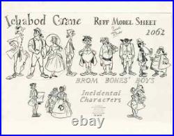 DisneyThe Legend of Sleepy HollowCharacter LineupOriginal Stat Model Sheet-49
