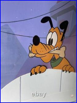 Disneys Mickey Mouseworks Pluto Original Production cel withCOA BH