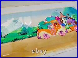 Disneys The Wuzzles Production Pan Cel with Original Handpainted Background