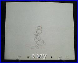 Donald Duck 1937 Production Cel Art Drawing! Disney Modern Inventions RARE