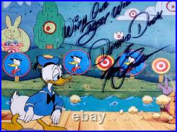 Donald Duck Cel Disney Art Corner Production Signed Tony Anselmo 1950s JSA