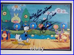 Donald Duck Cel Disney Art Corner Production Signed Tony Anselmo 1950s JSA