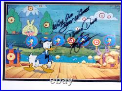 Donald Duck Cel Disney Art Corner Production Signed Tony Anselmo 1950s JSA