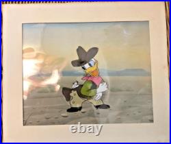 Donald Duck Cowboy cel celluloid original production Disney Art Corner