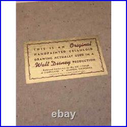 Donald Duck Cowboy cel celluloid original production Disney Art Corner