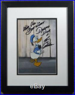 Donald Duck Disney Art Corner Production Cel Autographed Tony Anselmo