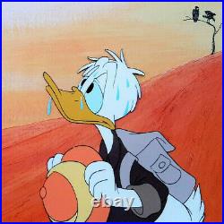Donald Duck Disney Fanta Commercial Production Cel 1980s