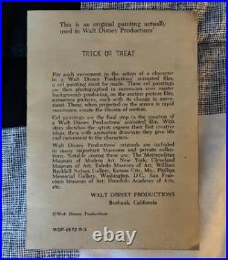 Donald Duck Original Production Cel Trick or Treat Walt Disney, 1952