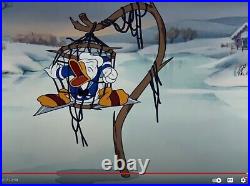 Donald Duck Production Animation Cel Drawing Disney Hockey Champ 1939 97