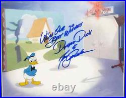 Donald Duck cel Disney original production Hand signed Voice Tony Anselmo