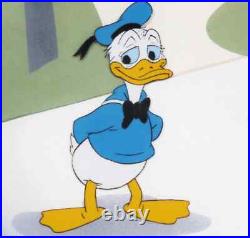 Donald Duck cel Disney original production Hand signed Voice Tony Anselmo