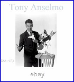 Donald Duck cel Disney original production Hand signed Voice Tony Anselmo