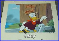 Donald Duck original late 1940's Original production cel & background Disney
