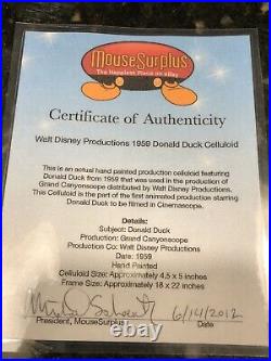 Donald duck Original Production Cel