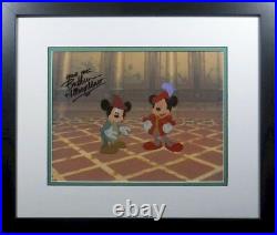 Double Mickey Original Disney Production Cel Prince Pauper Signed Bret Iwan