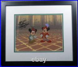 Double Mickey Original Disney Production Cel Prince Pauper Signed Bret Iwan