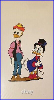 Ducktales Production Animation Cel Scrooge McDuck And Gyro Gearloose Original
