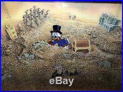 Ducktales, Scrooge McDuck, Disney Cel, Production, Barks Signed, With Disney Seal/COA