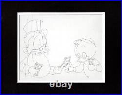 Ducktales Scrooge Walt Disney Production Animation Cel Drawing 1987-1990 p