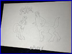 FANTASIA animation Cel Walt Disney Production Art ORIGINAL model layout X1