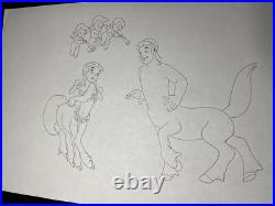 FANTASIA animation Cel Walt Disney Production Art ORIGINAL model layout X1