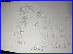 FANTASIA animation Cel Walt Disney Production Art ORIGINAL model layout X1