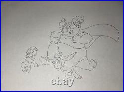 FANTASIA animation Cel Walt Disney Production Art ORIGINAL model layout X1