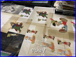FANTASIA animation Cel Walt Disney Production Art ORIGINAL model layout X1