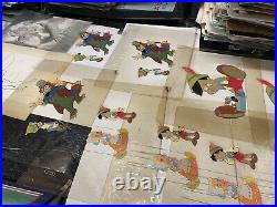 FANTASIA animation Cel Walt Disney Production Art ORIGINAL model layout X1