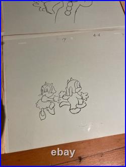 FLEISCHER STUDIOS animation Model Cels Line Art Cartoons Disney 1920's-1930's I8