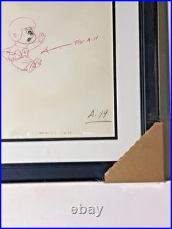 FOOTBALL ALVIN AND THE CHIMPMUNKS TITLE ORIGINAL PRODUCTION cel DRAWING