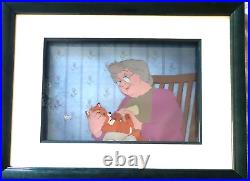 Fox And Hound Disney Feature Framed & Matted $1250 Animation Production Cel Loa
