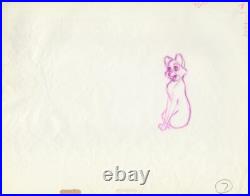 Fox and the Hound VIXEY Walt Disney Production Animation Cel Drawing 1981 A