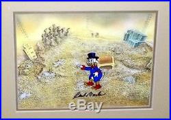 Framed 1 of 1 Carl Barks SIGNED Scrooge McDuck Production Cel, Disney COA