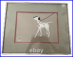 Framed Disney 1961 101 Dalmatians Certified Hand Painted Production Cel