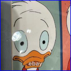 Framed Disney Hand Painted Production Cel Art Duck Tales