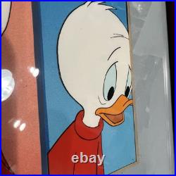Framed Disney Hand Painted Production Cel Art Duck Tales