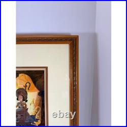 Framed Disney Pinocchio Jiminy Cricket production cel Art Print Wall Decor