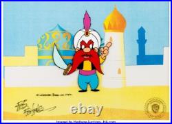 Friz Freleng Yosemite Sam Hand-painted Production Cel, Signed withCOA, 1982