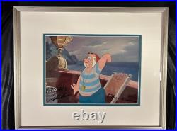 G2U Walt Disney Peter Pan Smee original production cel 1953 SIGNED 3 Nine Old Me