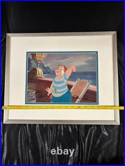 G2U Walt Disney Peter Pan Smee original production cel 1953 SIGNED 3 Nine Old Me