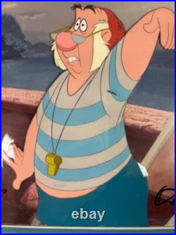 G2U Walt Disney Peter Pan Smee original production cel 1953 SIGNED 3 Nine Old Me