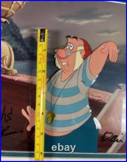 G2U Walt Disney Peter Pan Smee original production cel 1953 SIGNED 3 Nine Old Me