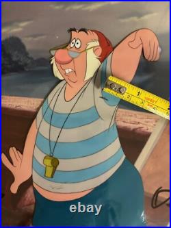G2U Walt Disney Peter Pan Smee original production cel 1953 SIGNED 3 Nine Old Me