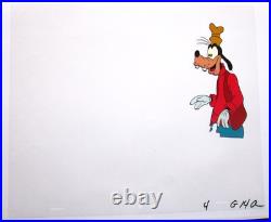 GOOFY Mickey Mouse dog WALT DISNEY money ORIGINAL ANIMATION PRODUCTION CEL