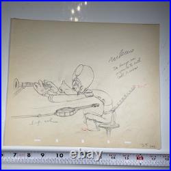 GOOFY Production Art Animation Cel WALT DISNEY 1937 MICKEY'S AMATEURS I10