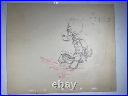 GOOFY Production Art Animation Cel WALT DISNEY 1937 MICKEY'S AMATEURS I10