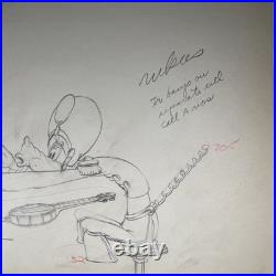 GOOFY Production Art Animation Cel WALT DISNEY 1937 MICKEY'S AMATEURS I10